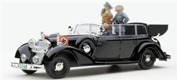 German 1938 770K Grand Mercedes Ceremonial Parade Limousine with Hitler and Mussolini