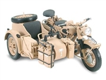 German BMW R75 Motorcycle with Sidecar - Afrika Korps