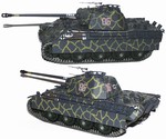 German Late Version Sd. Kfz. 171 PzKpfw V Panther Ausf. G Medium Tank with Zimmerit in Urban Camouflage (1:35 Scale)