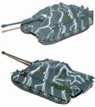 German Late Version Sd. Kfz. 173 Jagdpanther Heavy Tank Destroyer in Winter Camouflage