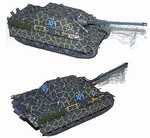 German Late Version Sd. Kfz. 173 Jagdpanther Ausf. G2 Heavy Tank Destroyer in Urban Camouflage (1:35 Scale)