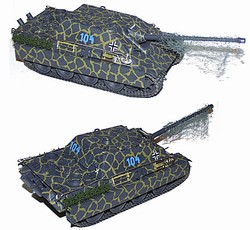 German Late Version Sd. Kfz. 173 Jagdpanther Ausf. G2 Heavy Tank Destroyer in Urban Camouflage