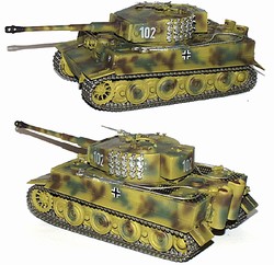 German Sd. Kfz. 181 PzKpfw VI Tiger I Ausf. E Heavy Tank in Anzio Pattern with Zimmerit