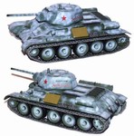 Soviet T-34/76D Medium Tank in Winter Camouflage