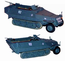 German Sd. Kfz. 251/1 Ausf. D Half-Track - Early War Field Grey