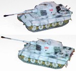 German Sd. Kfz. 182 PzKpfw VI King Tiger Ausf. B Heavy Tank with Zimmerit in Winter Camouflage (1:35 Scale)