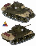 US M4A3 Sherman Medium Tank - 2nd Armored Division