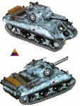 US M4A3 Sherman Medium Tank - 4th Armored Division