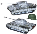 German Late War Sd. Kfz. 171 PzKpfw V Panther Ausf. G Medium Tank - Panzer Grenadier Division "Grossdeutschland"