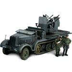 German Krauss-Maffei Sd. Kfz. 7/1 Prime Mover with 2cm Flakvierling Anti-Aircraft Gun - Unidentified Unit, Eastern Front, 1941 (1:32 Scale)