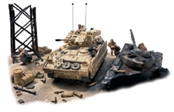 US M2A2 Bradley Infantry Fighting Vehicle in Diorama - 24th Infantry Division [Mechanized], Kuwait, 1991 "Take Out the Scuds"