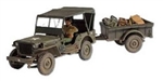 US 1/4-Ton Jeep w/ Trailer - Unidentified Unit, Normandy, 1944 [D-Day Commemorative Packaging]