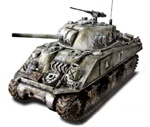 US M4A3 Sherman Medium Tank - 6th Armored Division Super Sixth, Battle of the Bulge, 1944