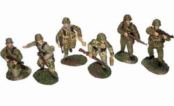 WWII German Waffen SS Infantry 6-Figure Set - Normandy, 1944