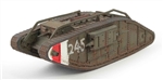 British Mark IV Female Heavy Tank - #245, "White-Red-White", Ashford, Kent, England