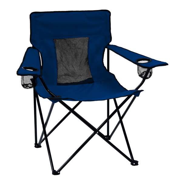 Plain Navy   Elite Folding Chair with Carry Bag