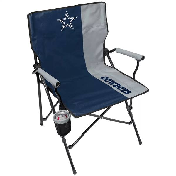 Dallas Cowboys Hard Arm Folding Tailgate Chair with Carry Bag