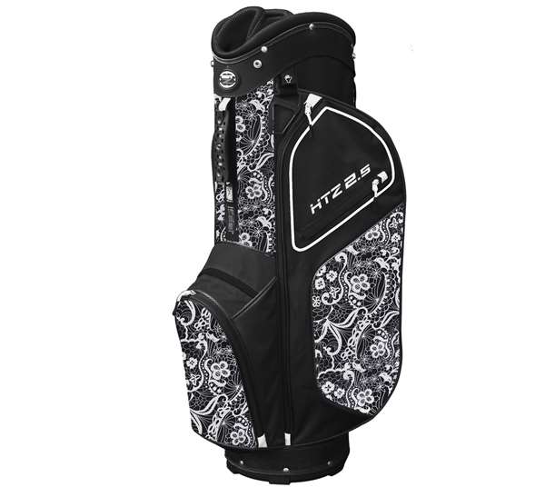 Hot Z Golf - 2020 Ladies Lace 2.5 Cart Golf Bag *Black/White*
