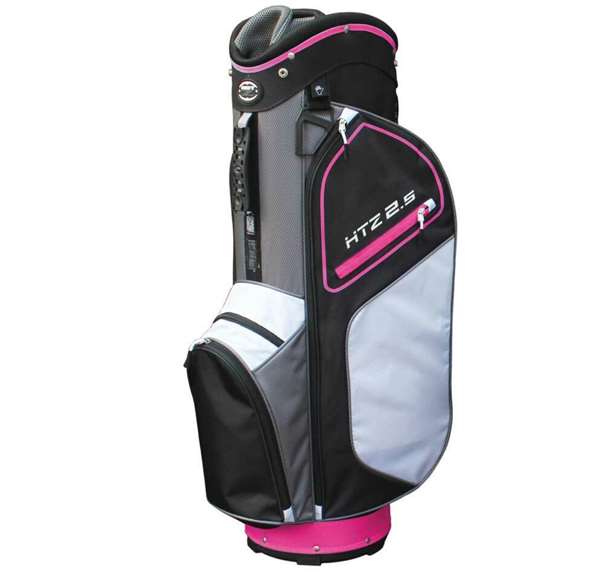 Hot Z Golf - 2020 Ladies 2.5 Cart Golf Bag *Black/Pink/White*