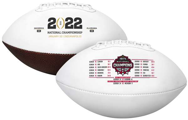 University of Georgia Bulldogs Official 2022 NCAA College Football National Champions FULL SIZE FOOTBALL - Rawlings