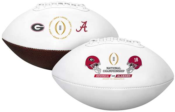 Rawlings 2022 Official NCAA College Football National Championship Dueling Football - Alabama vs. Georgia, Official Size  