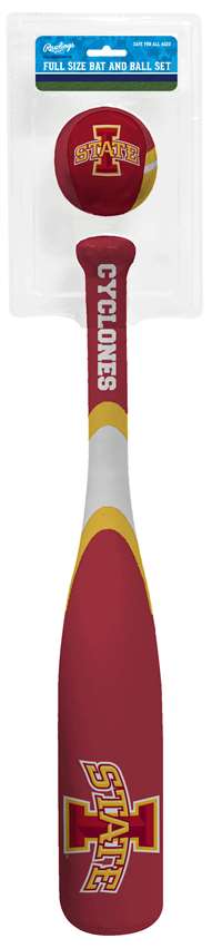 Iowa State University Cyclones Grand Slam Softee Baseball Bat and Ball Set