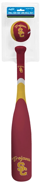 USC University of Southern California Trojans Grand Slam Softee Bat and Ball Set