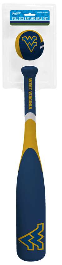 University of West Virginia Mountaineers Grand Slam Softee Baseball Bat and Ball Set