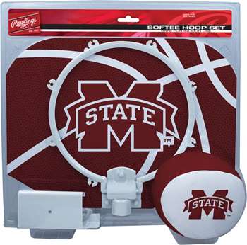 Mississippi State University Bulldogs Slam Dunk Indoor Basketball Hoop Set Over The Door