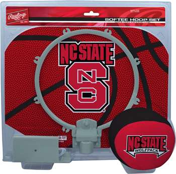 North Carolina State University Wolfpack Slam Dunk Indoor Basketball Hoop Set Over The Door