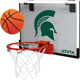 Michigan State University Spartans Indoor Basketball Goal Hoop Set Game