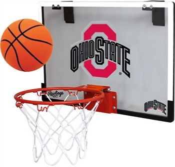 Ohio State University Buckeyes Indoor Basketball Goal Hoop Set Game