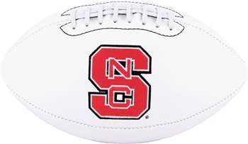 North Carolina State University Wolfpack Signature Series Autograph Full Size Rawlings Football