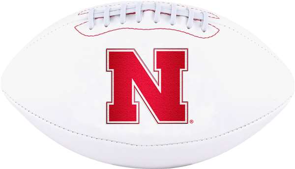 University of Nebraska Corn Huskers Signature Series Autograph Full Size Rawlings Football
