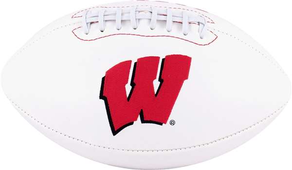 University of Wisconsin Badgers Signature Series Autograph Full Size Rawlings Football