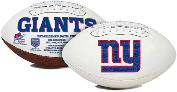 NFL New York Giants "Signature Series" Football Full Size Football 