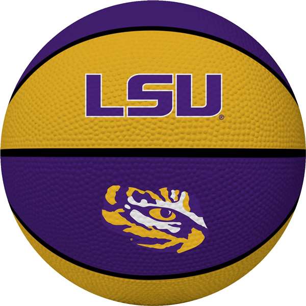Louisiana State Tigers Alley Oop Youth-Size Rubber Basketball