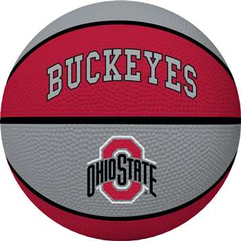 Ohio State Buckeyes Alley Oop Youth-Size Rubber Basketball
