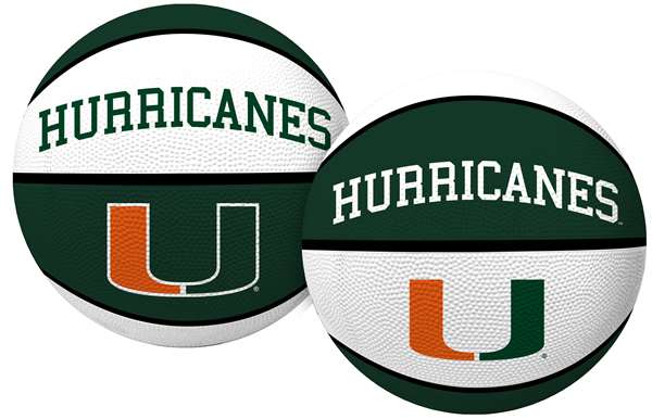 University of Miami Hurricanes Alley Oop Youth-Size Rubber Basketball