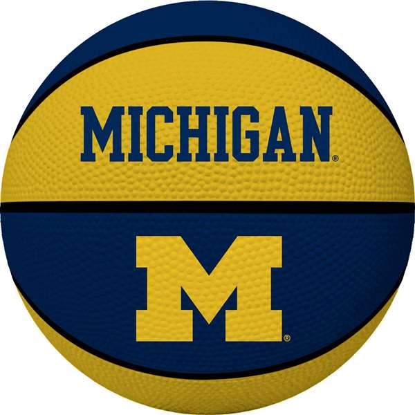 University of Michigan Wolverines Alley Oop Youth-Size Rubber Basketball