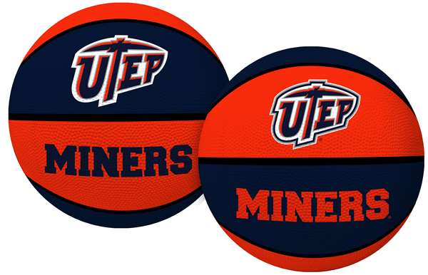 UTEP Miners Alley Oop Youth-Size Rubber Basketball