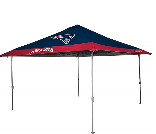 New England Patriots 10 X 10 Eaved Canopy - Tailgate Shelter Tent with Carry Bag