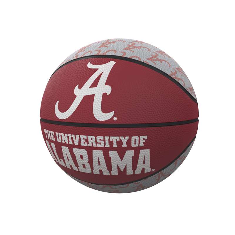 University of Alabama Crimson Tide Repeating Logo Youth Size Rubber Basketball