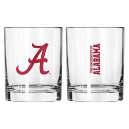 Alabama 14oz Gameday Rocks Glass