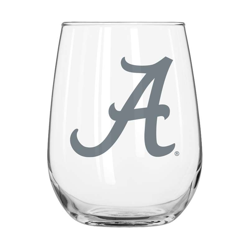 University of Alabama Crimson Tide 16oz Frost Curved Beverage Glass