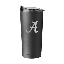 University of Alabama Crimson Tide 20oz Etch Black Powder Coat Tumbler