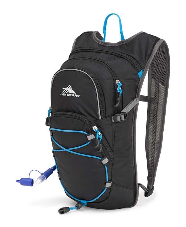 High Sierra HydraHike 8L Hydration Pack Black/Slate/Pool  