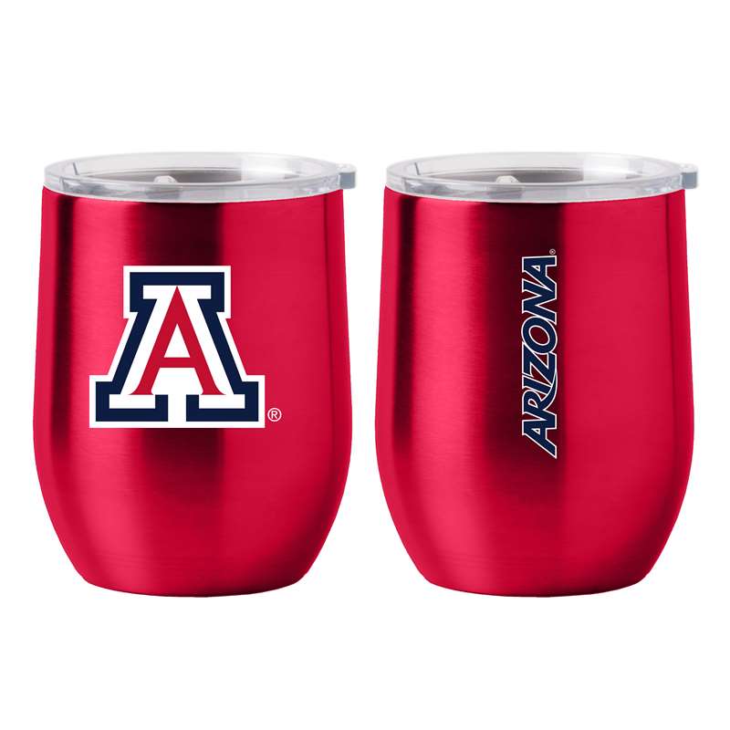 ARIZONA 16OZ GAMEDAY STAINLESS CURVED