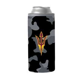 AZ State Black Camo 12oz Slim Can Coolie