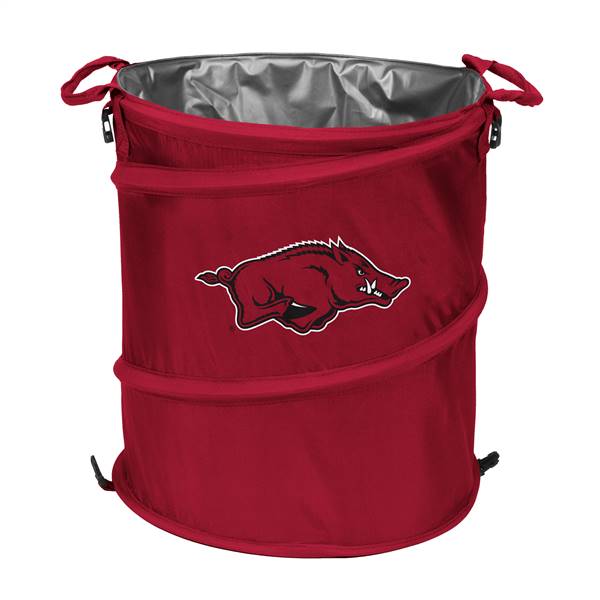 University of Arkansas Razorbacks Collapsible 3-in-1 Cooler, Trach Can, Hamper